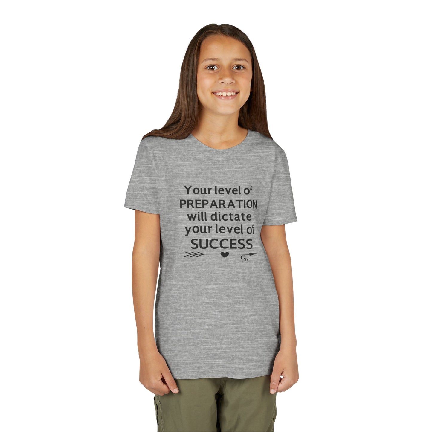 Youth Tee — "Your Level of Preparation Will Dictate Your Level of Success"