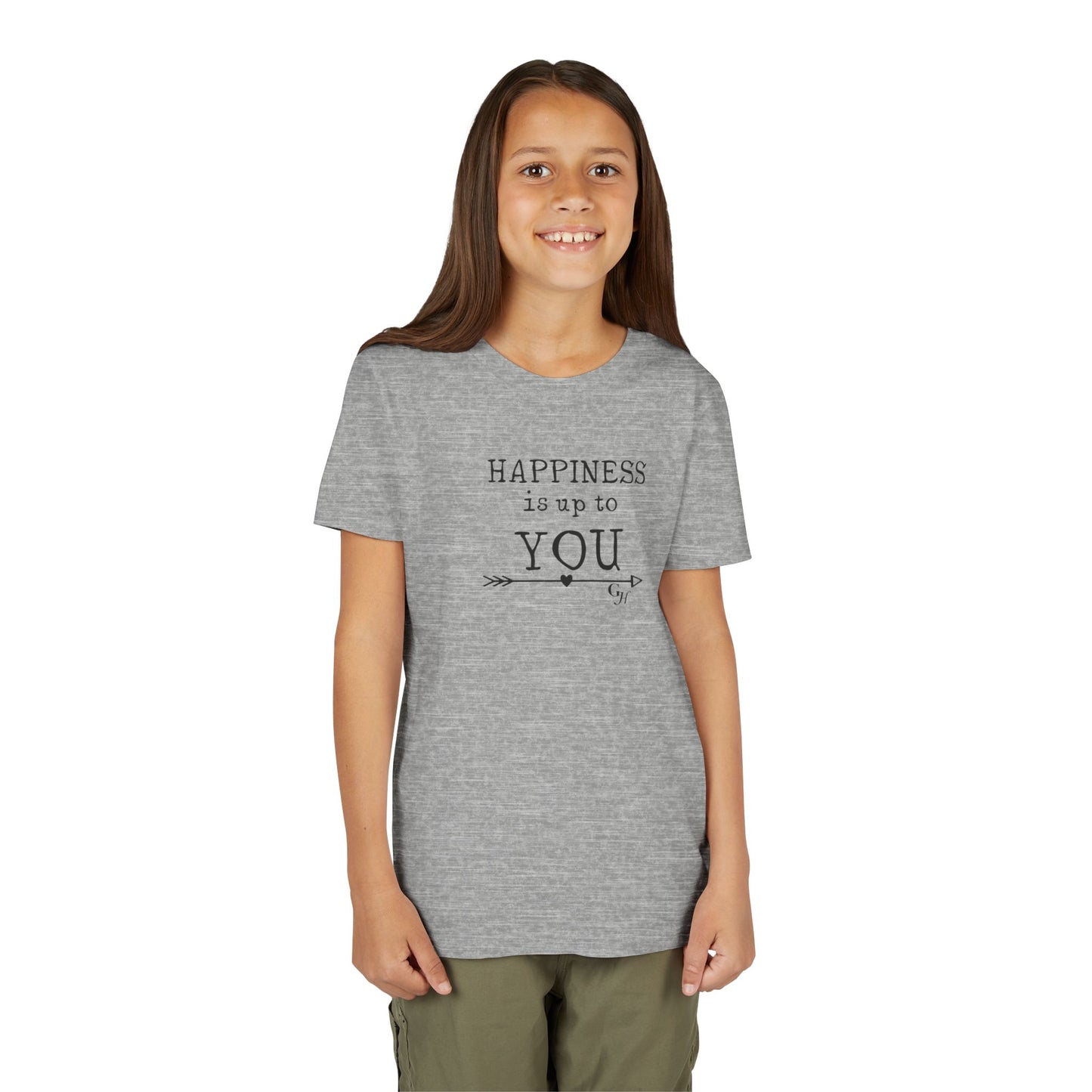 Youth Tee - "Happiness Is Up To You"