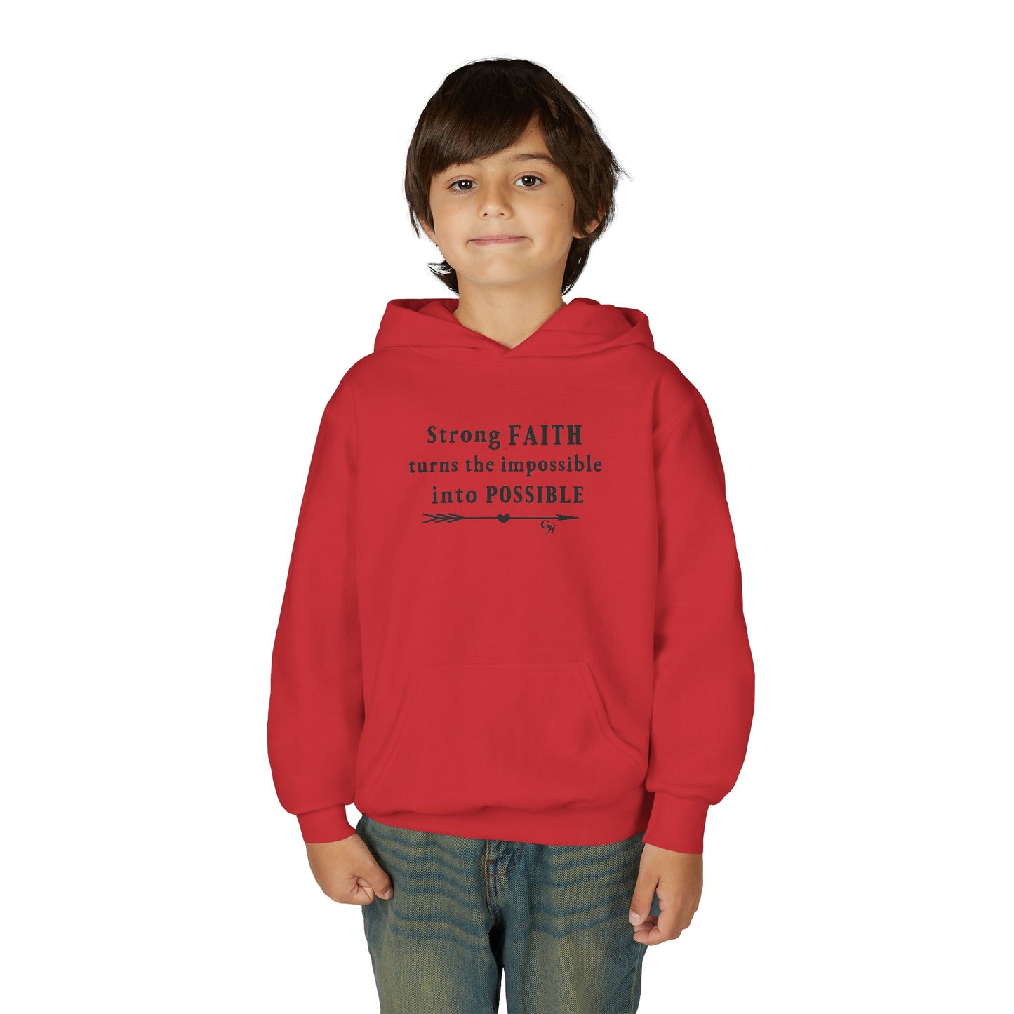 Youth Hoodie — "Turns the Impossible into Possible"