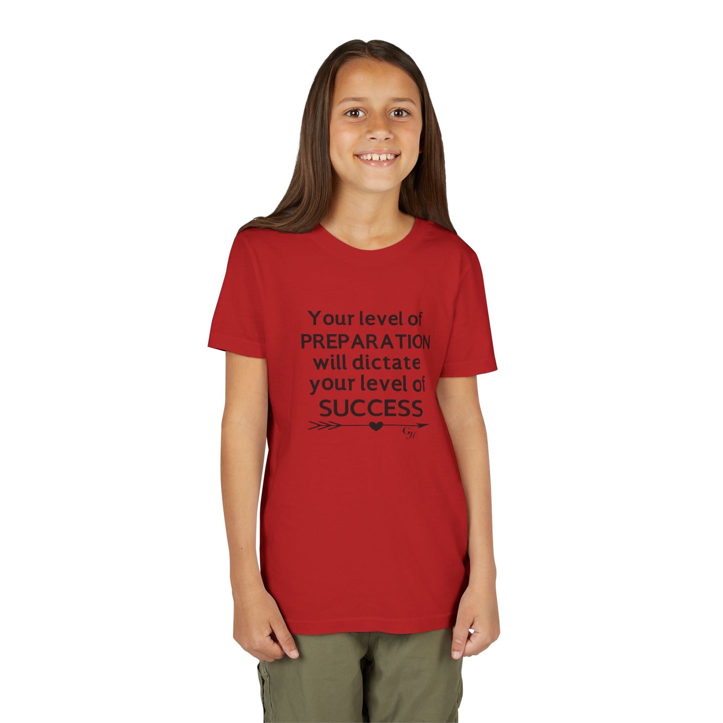Youth Tee — "Your Level of Preparation Will Dictate Your Level of Success"