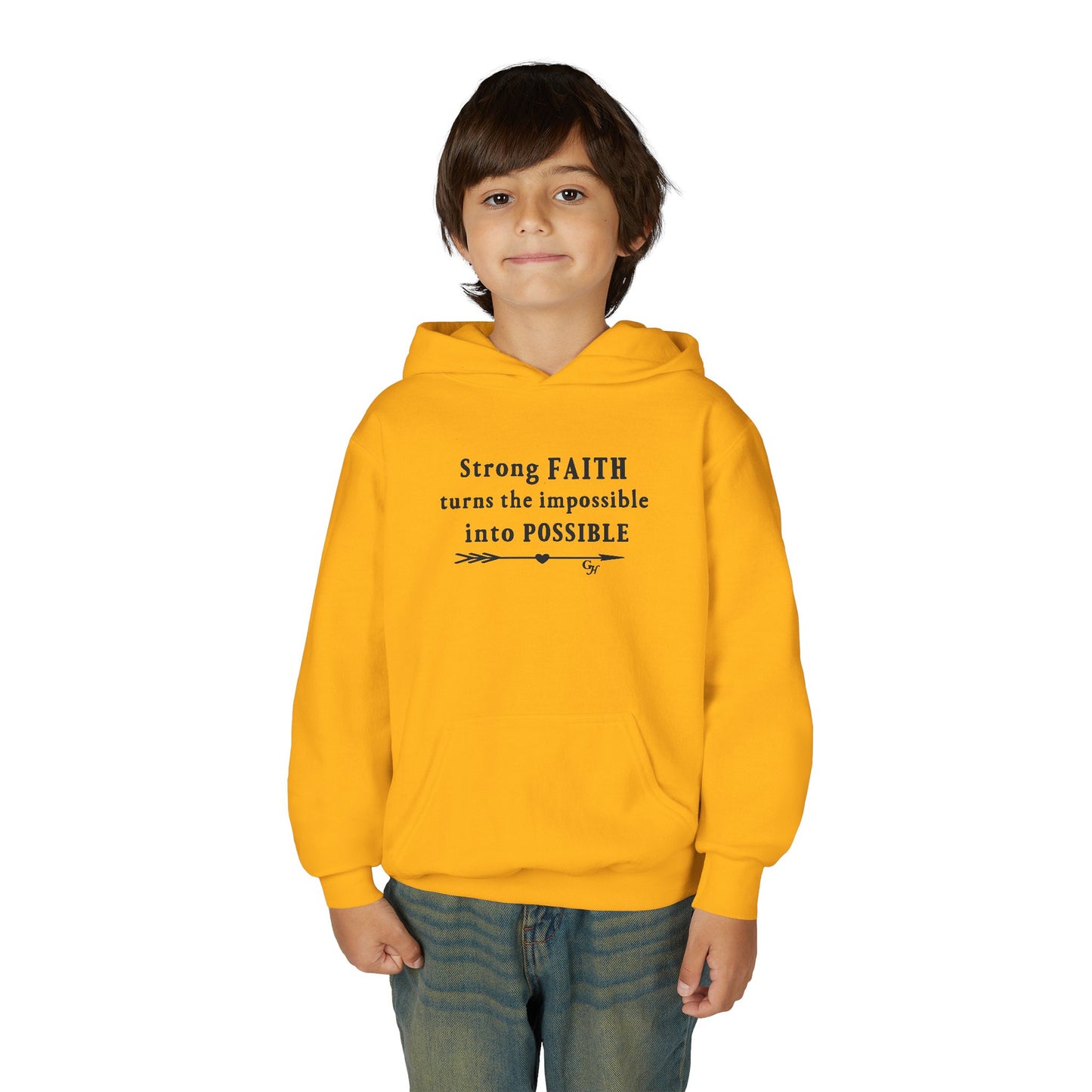 Youth Hoodie — "Turns the Impossible into Possible"