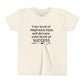 Youth Tee — "Your Level of Preparation Will Dictate Your Level of Success"