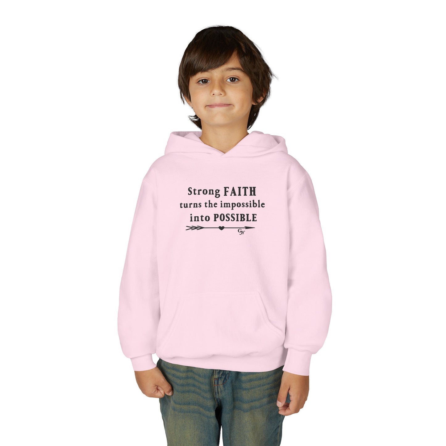 Youth Hoodie — "Turns the Impossible into Possible"