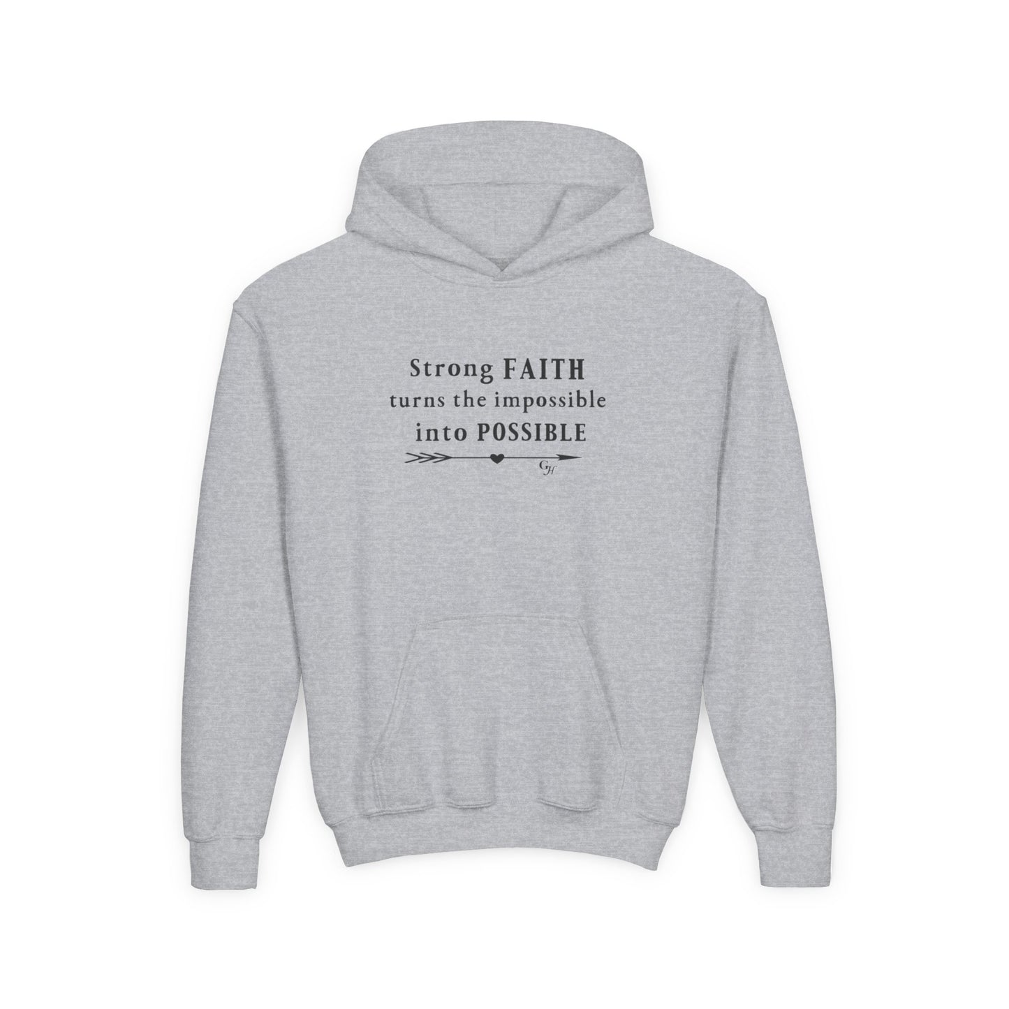 Youth Hoodie — "Turns the Impossible into Possible"