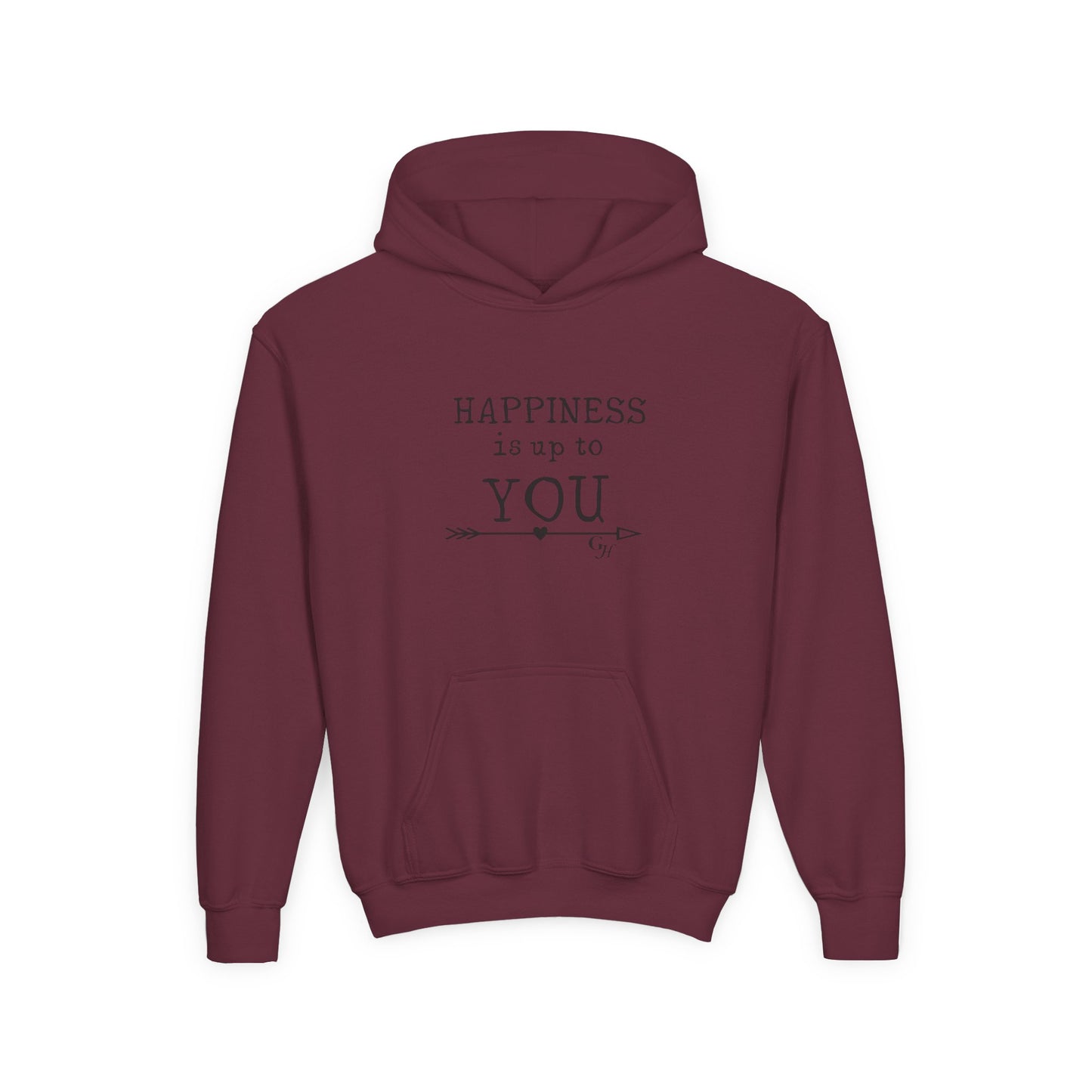 Youth Hoodie — "Happiness Is Up To You"