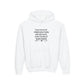 Youth Hoodie — "Your level of PREPARATION will dictate your level of SUCCESS"