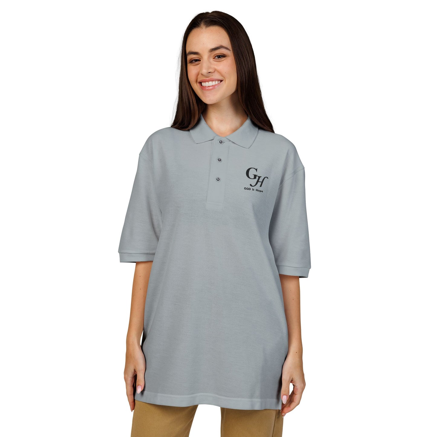 "GOD is Hope"-   Crest Polo Shirt