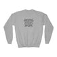 Youth  Sweatshirt — "Your level of PREPARATION will dictate your level of SUCCESS"