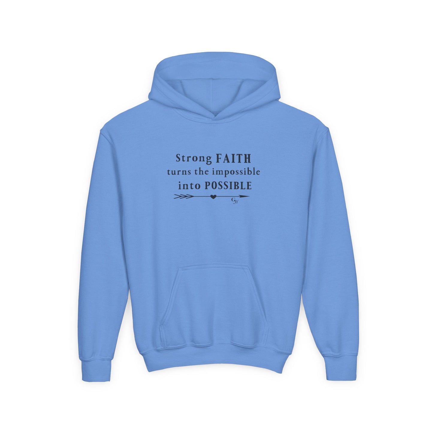 Youth Hoodie — "Turns the Impossible into Possible"