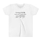 Youth Tee — "Strong FAITH turns the impossible into POSSIBLE"