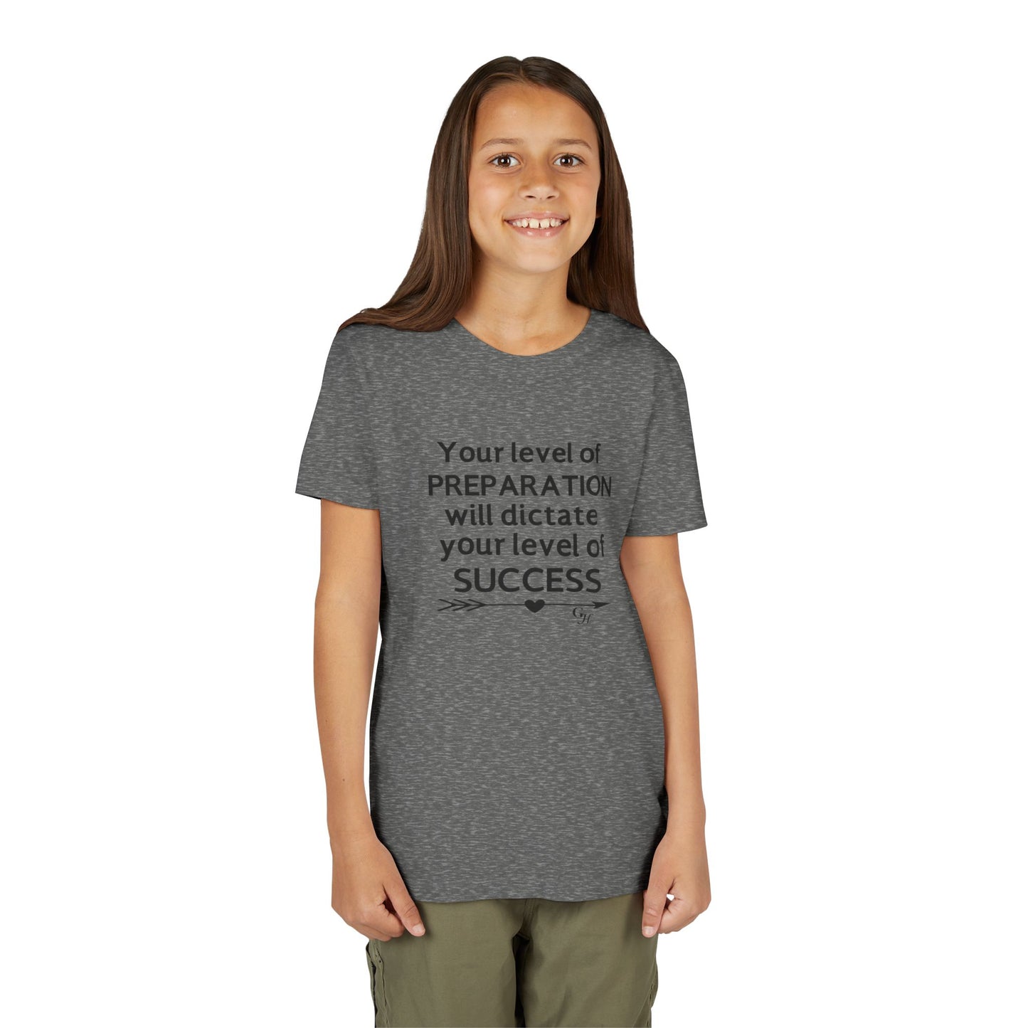 Youth Tee — "Your Level of Preparation Will Dictate Your Level of Success"