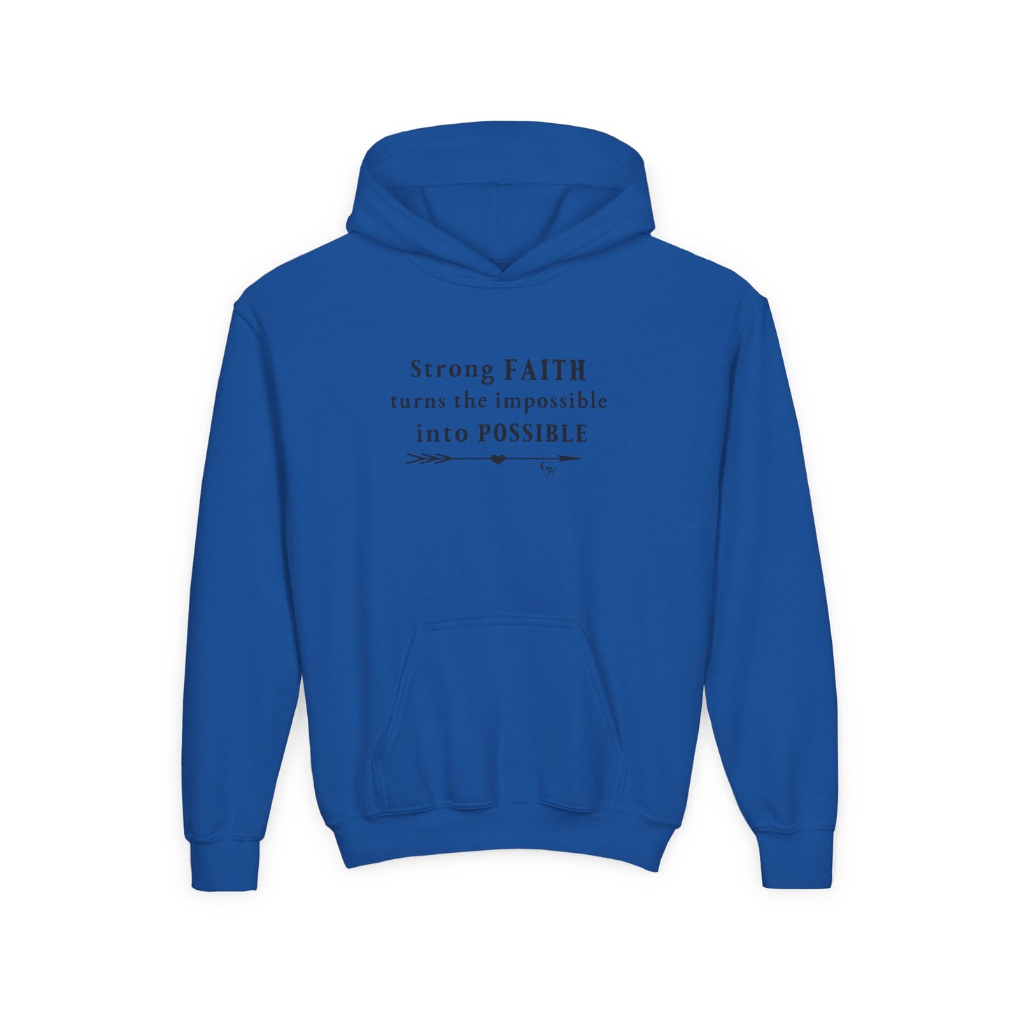 Youth Hoodie — "Turns the Impossible into Possible"