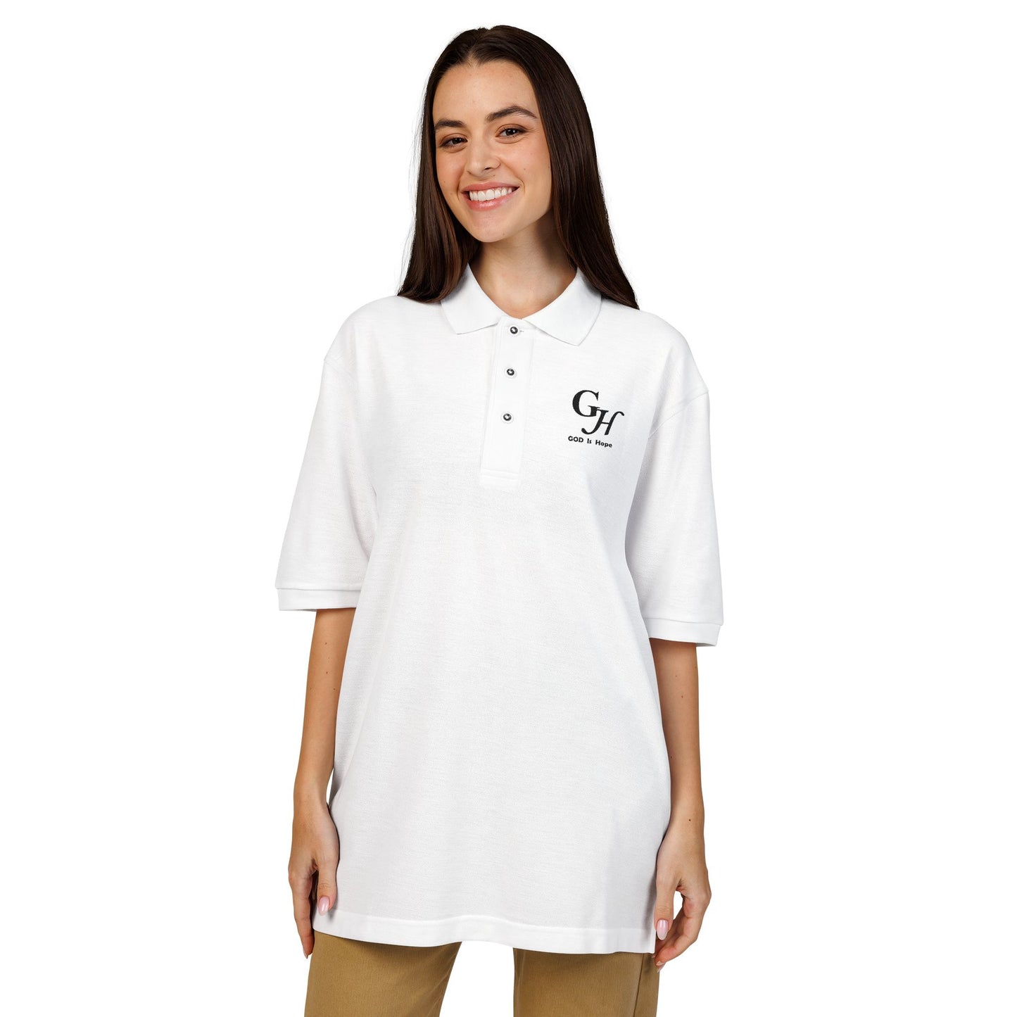 "GOD is Hope"-   Crest Polo Shirt