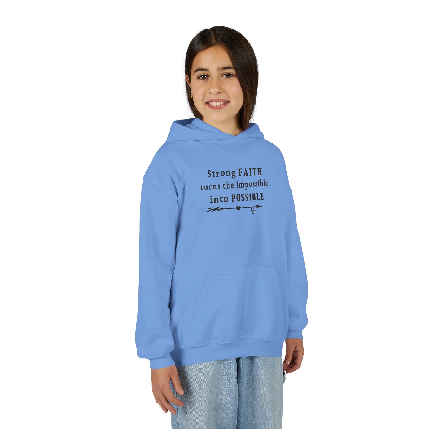 Youth Hoodie — "Turns the Impossible into Possible"