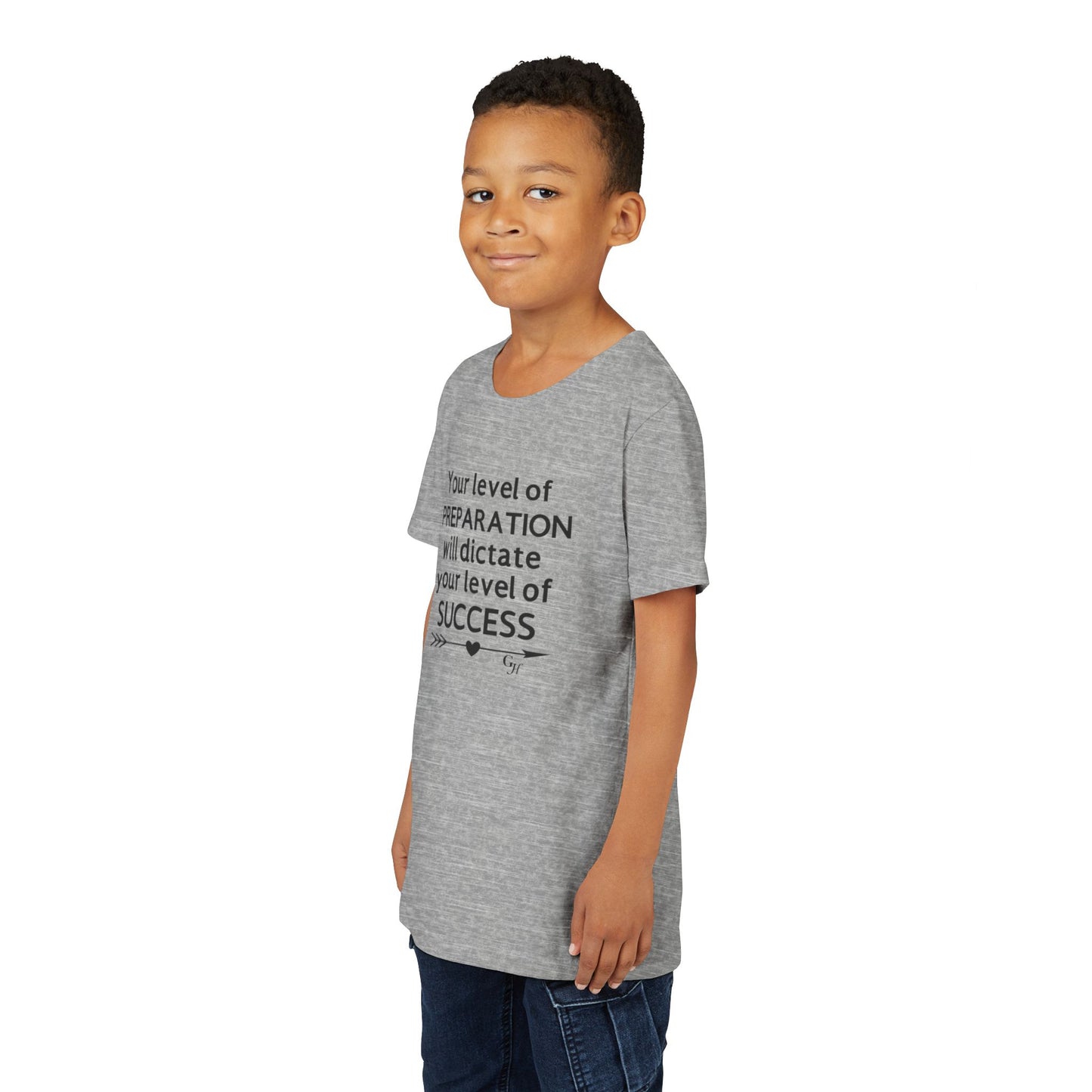 Youth Tee — "Your Level of Preparation Will Dictate Your Level of Success"