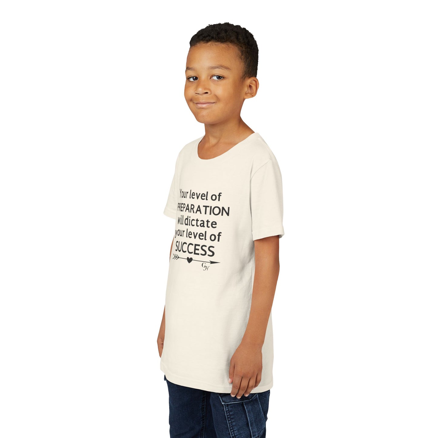 Youth Tee — "Your Level of Preparation Will Dictate Your Level of Success"