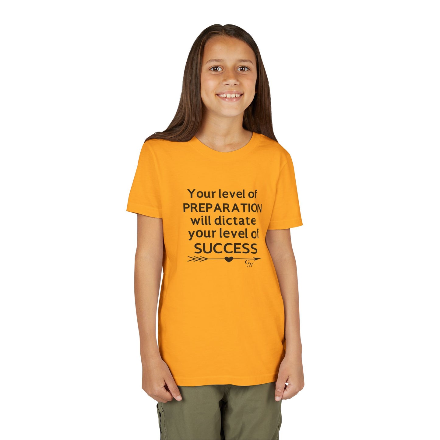 Youth Tee — "Your Level of Preparation Will Dictate Your Level of Success"
