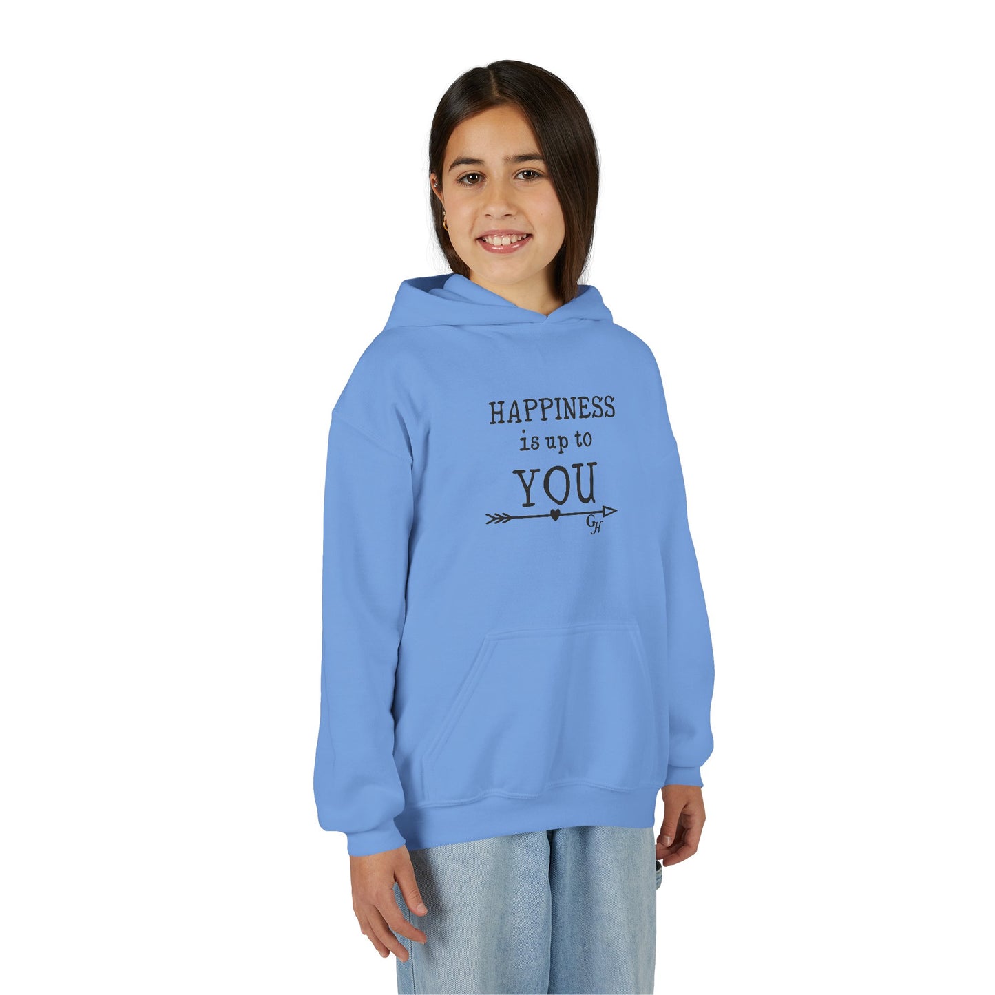 Youth Hoodie — "Happiness Is Up To You"