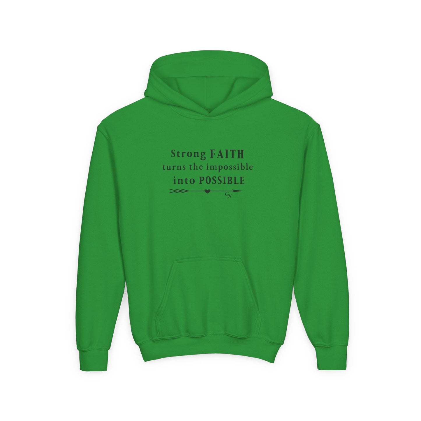Youth Hoodie — "Turns the Impossible into Possible"