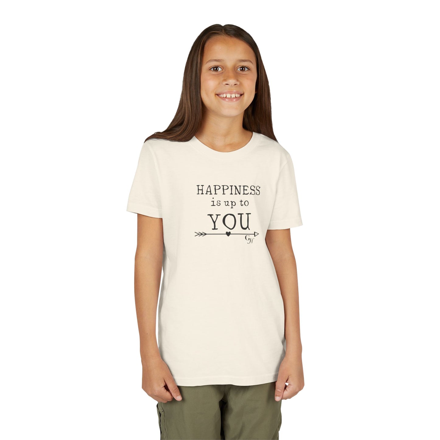 Youth Tee - "Happiness Is Up To You"