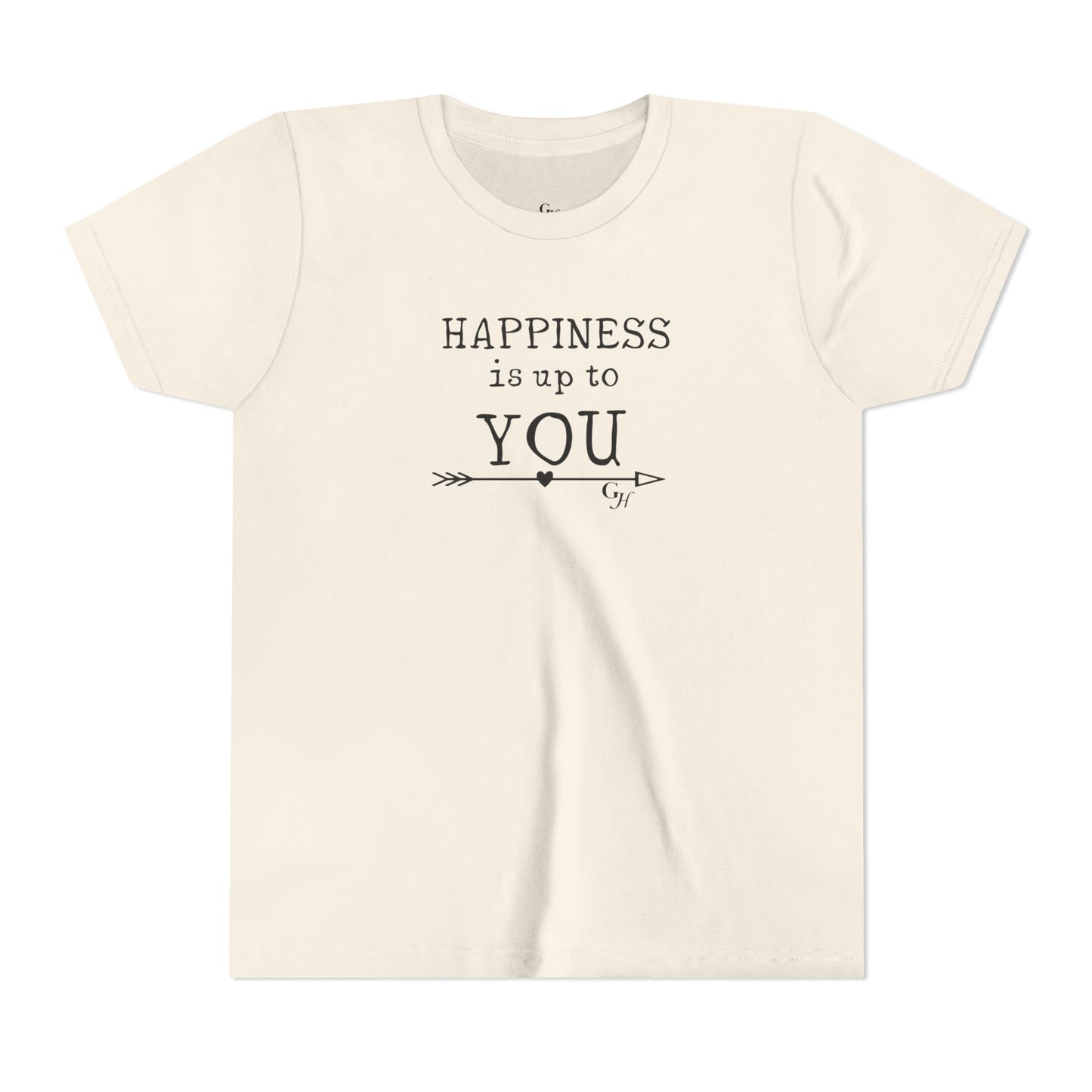 Youth Tee - "Happiness Is Up To You"