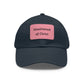Dad Hat with Leather Patch — "Unashamed of Christ"