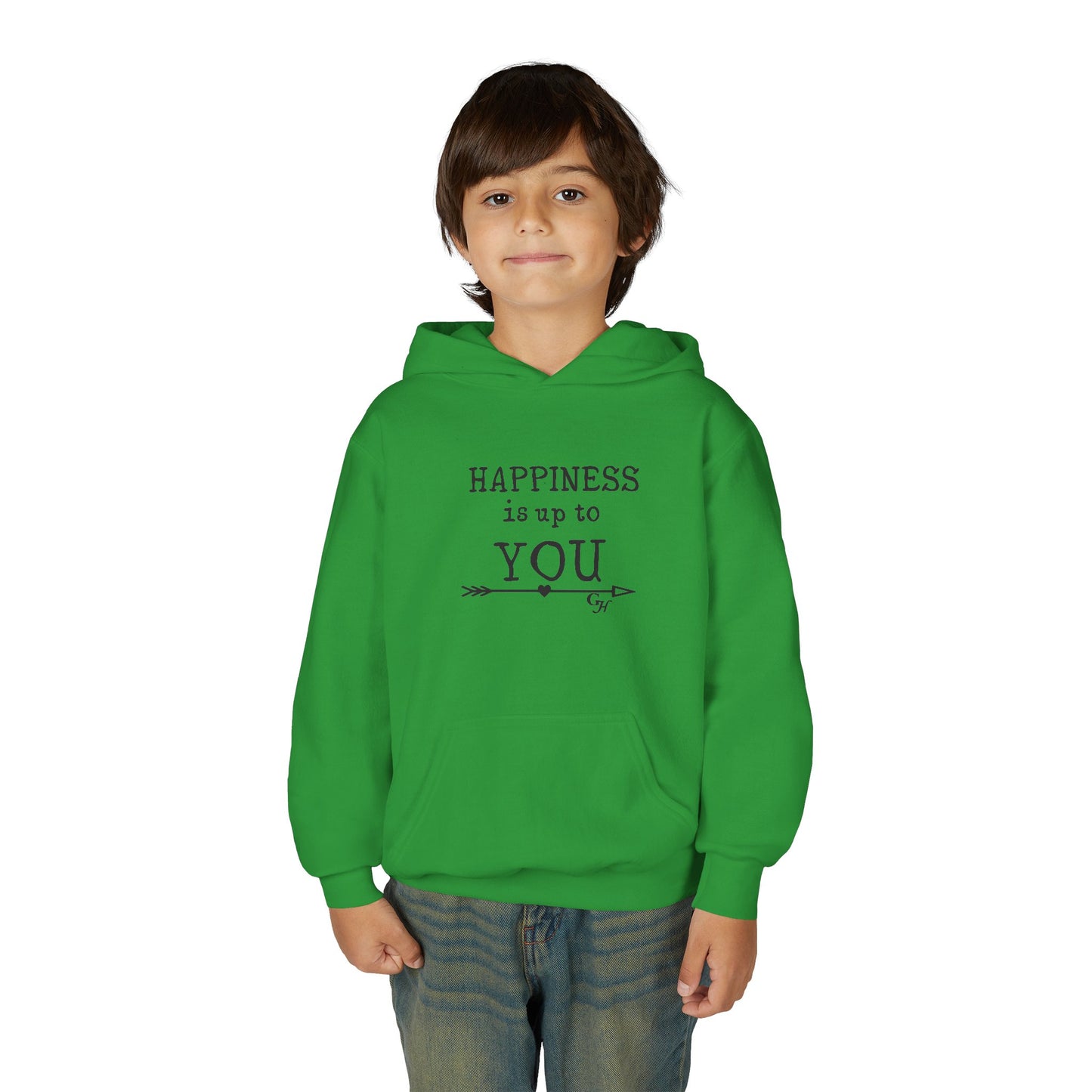 Youth Hoodie — "Happiness Is Up To You"