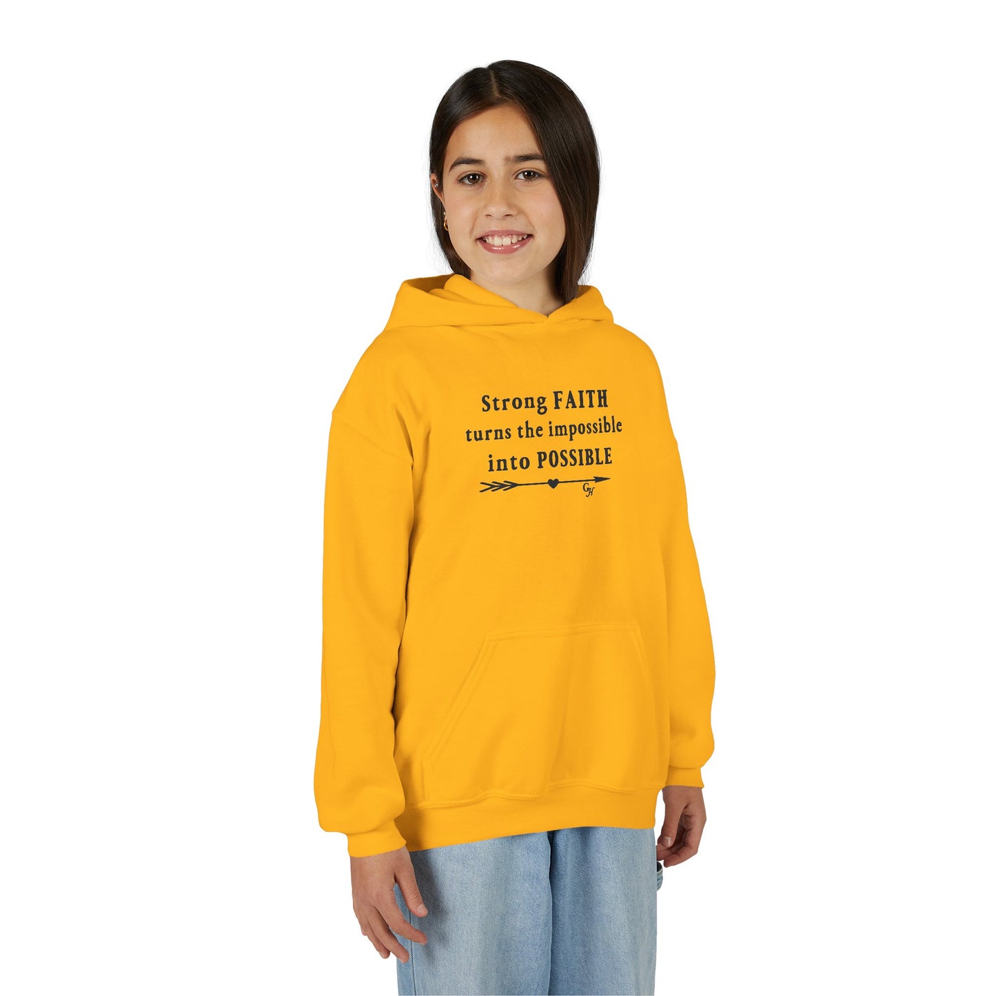 Youth Hoodie — "Turns the Impossible into Possible"