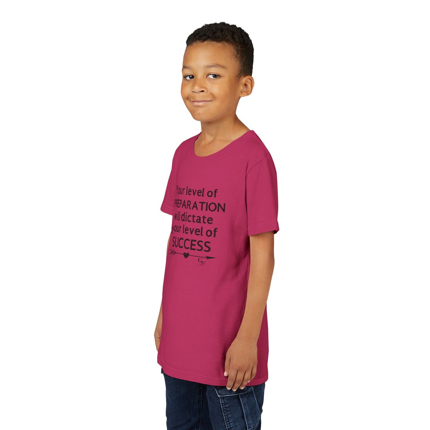 Youth Tee — "Your Level of Preparation Will Dictate Your Level of Success"