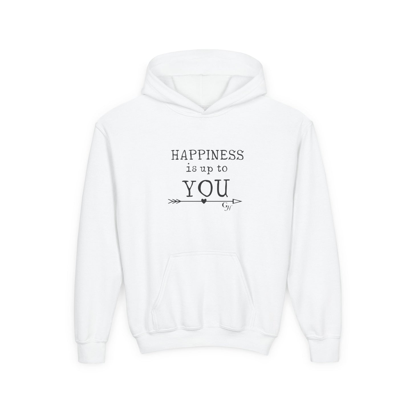 Youth Hoodie — "Happiness Is Up To You"