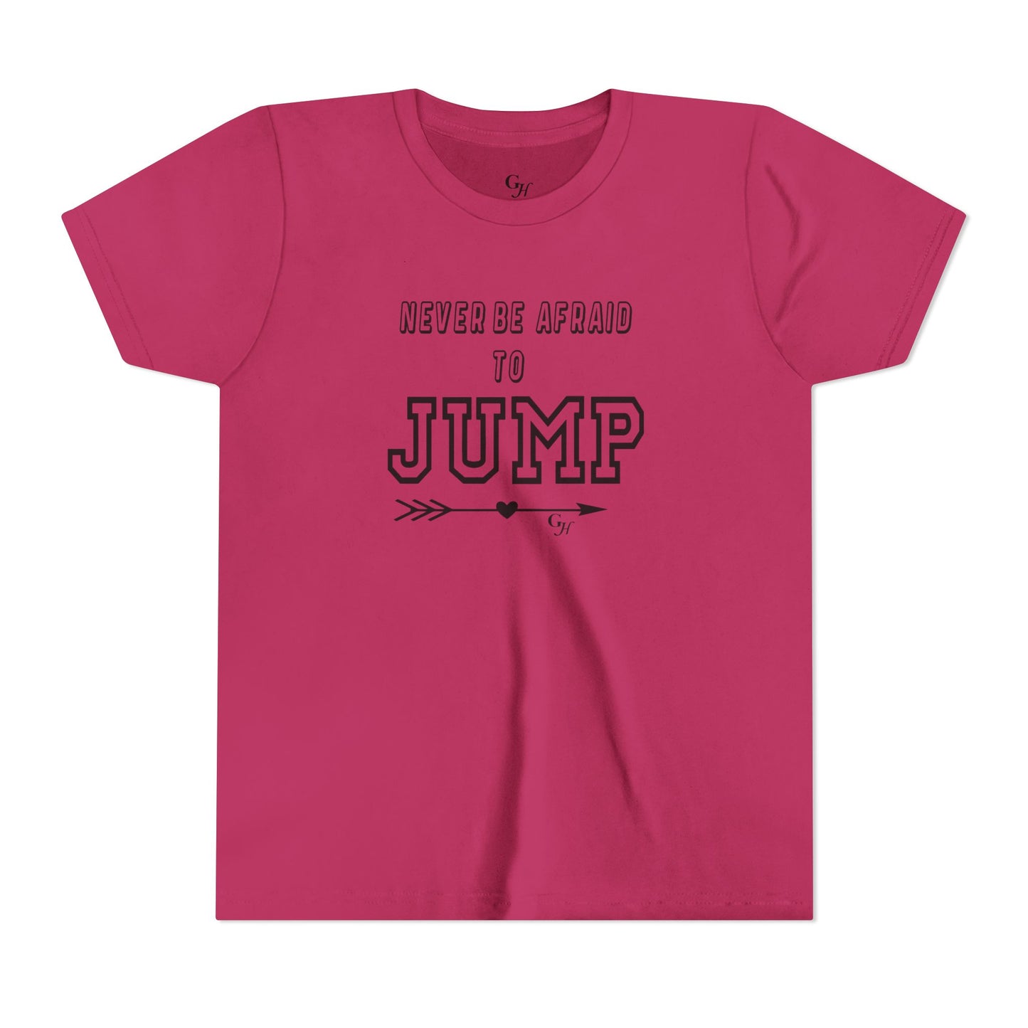 Youth Tee — "Never Be Afraid to Jump"
