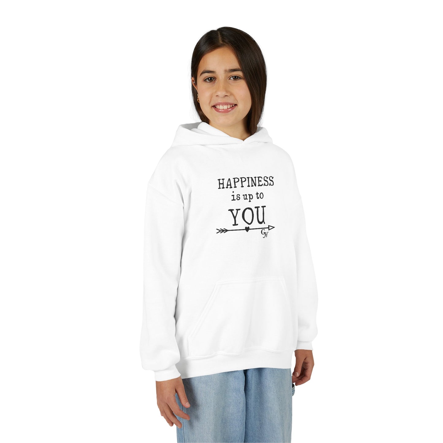 Youth Hoodie — "Happiness Is Up To You"