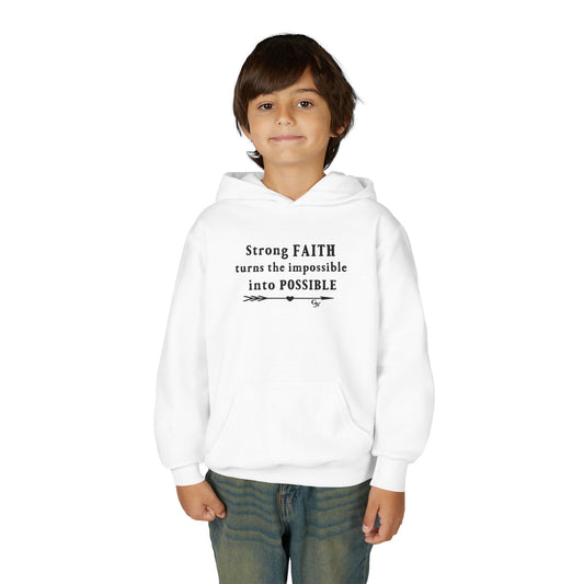 Youth Hoodie — "Turns the Impossible into Possible"