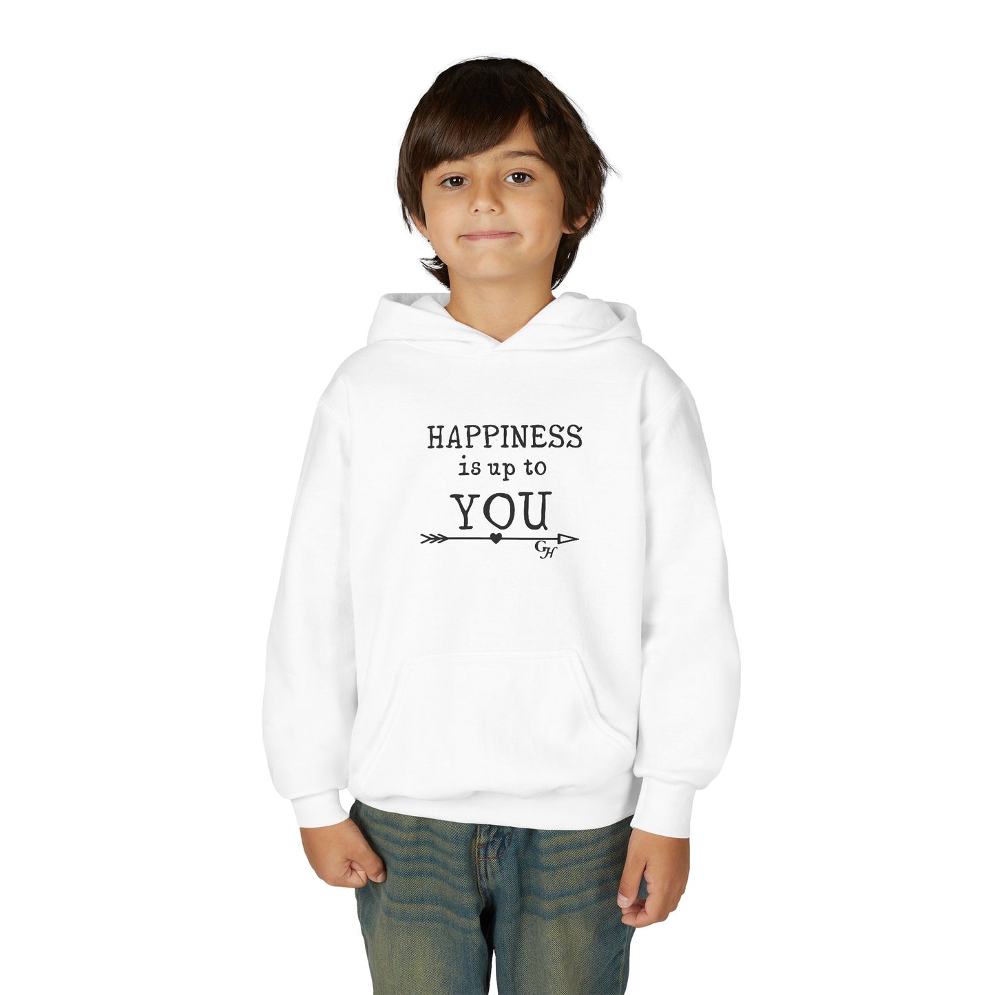 Youth Hoodie — "Happiness Is Up To You"