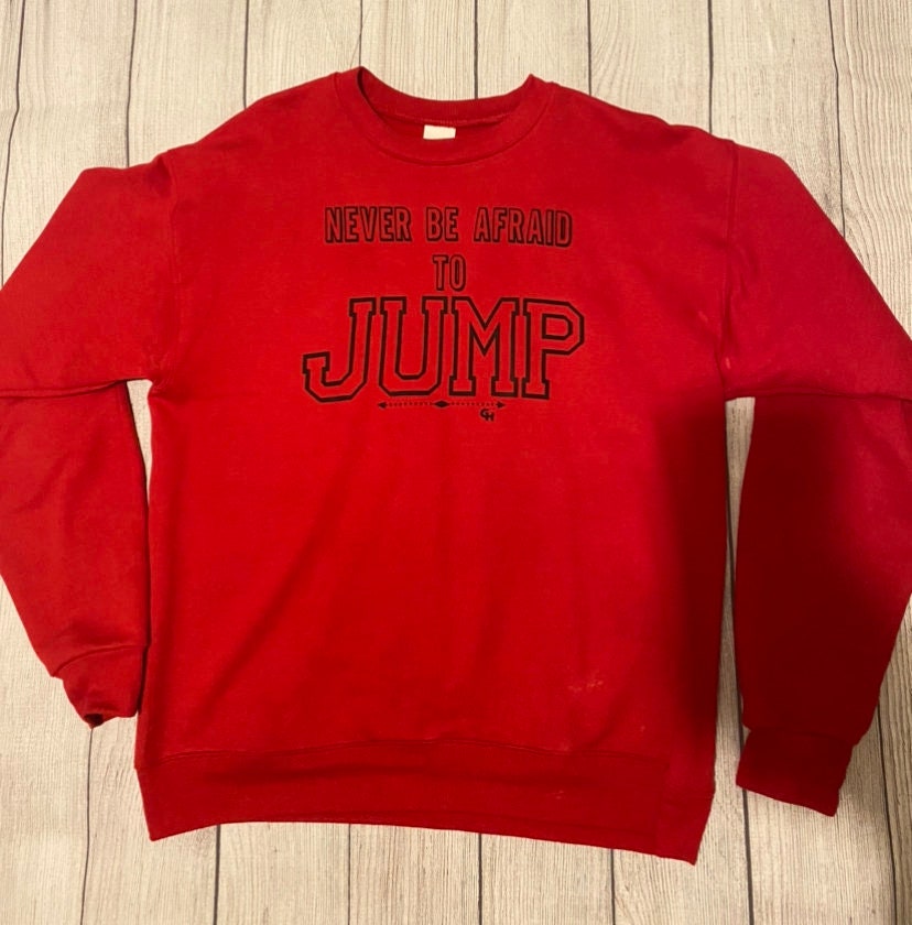 Sweatshirt- Never Be Afraid to Jump