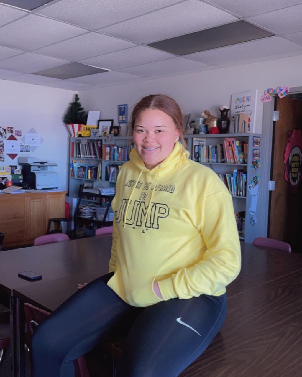 Hoodie- Never Be Afraid to Jump