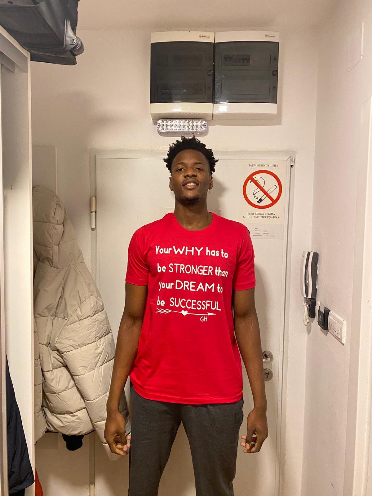 T-shirt-“ your why has to be stronger than your dream to be successful “